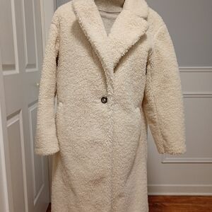 Uniqlo Cream Teddy Jacket